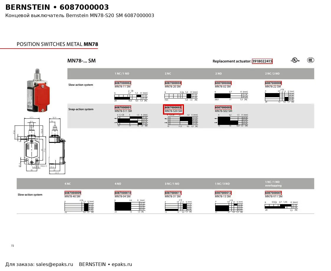 Bernstein 6087000003