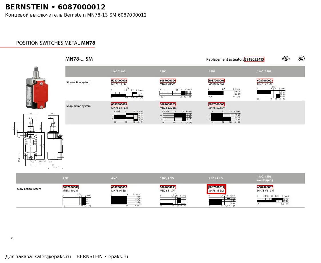 Bernstein 6087000012