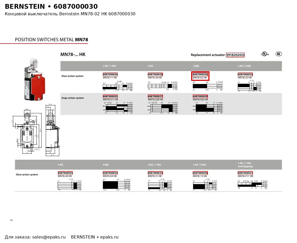 Bernstein 6087000030