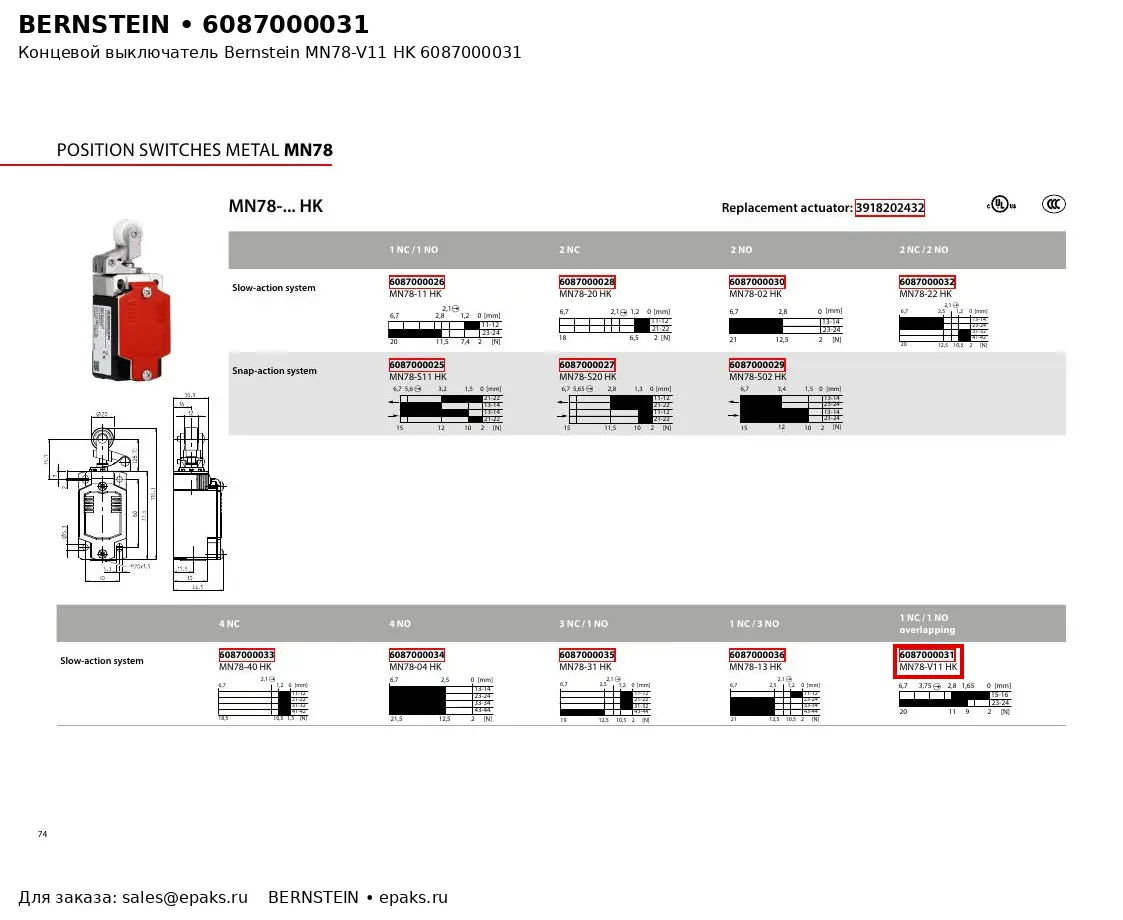 Bernstein 6087000031