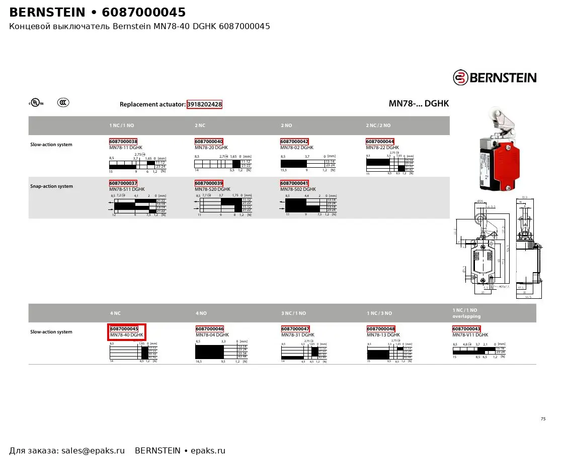 Bernstein 6087000045