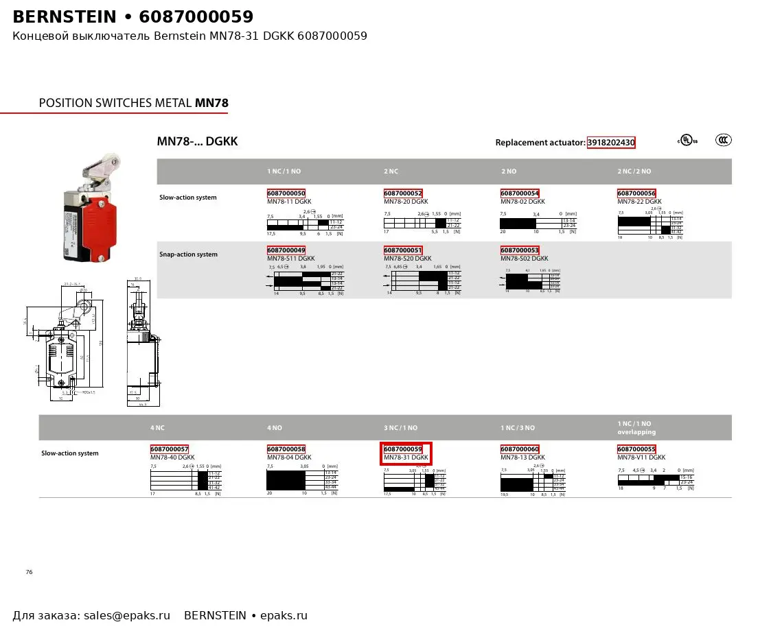 Bernstein 6087000059