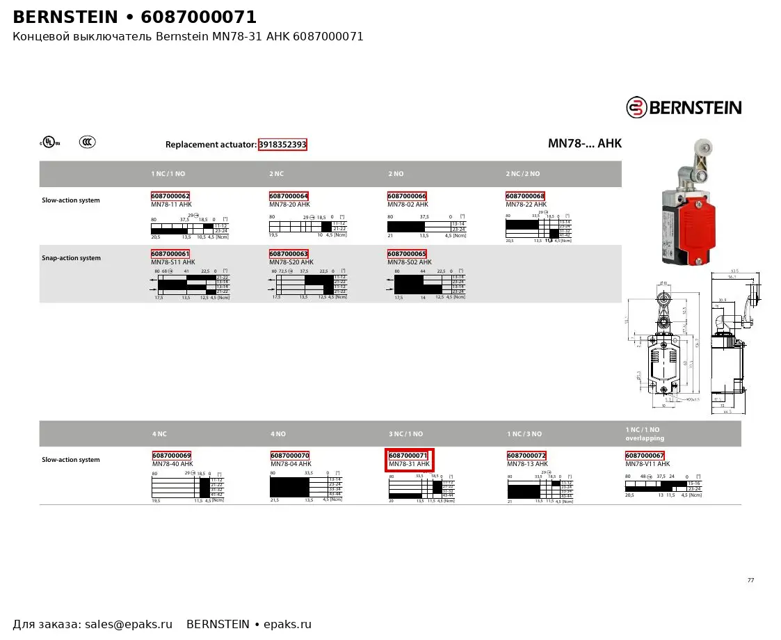 Bernstein 6087000071