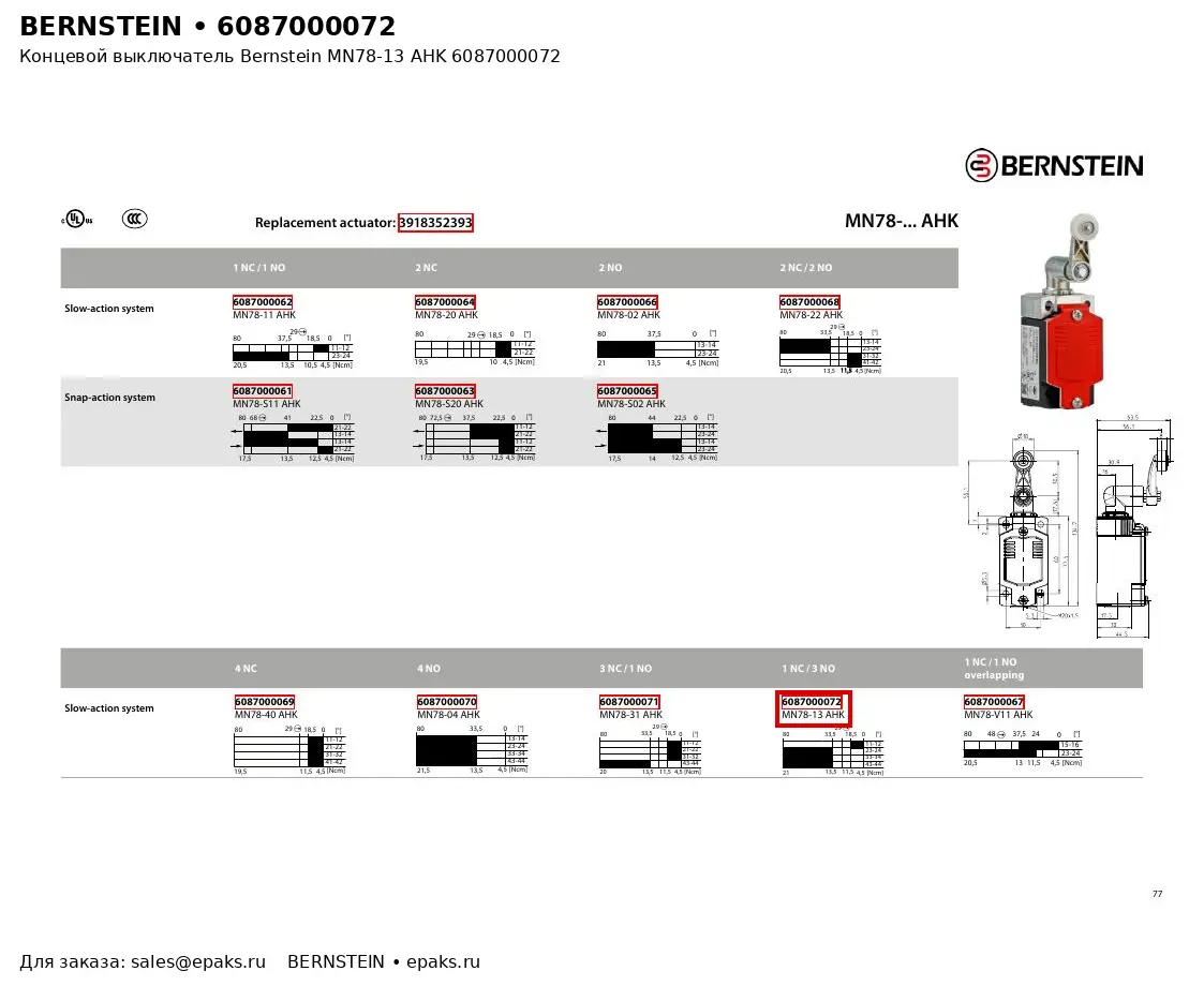 Bernstein 6087000072
