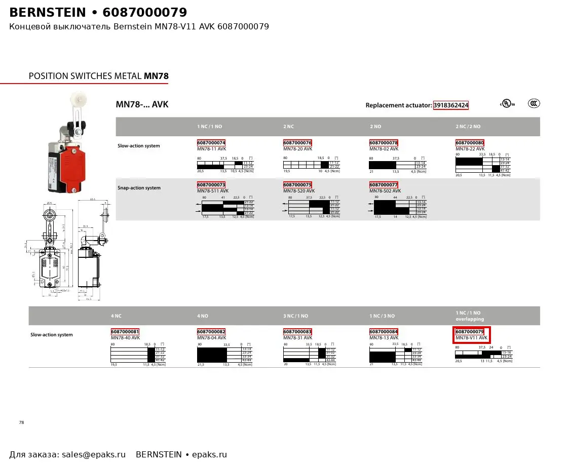 Bernstein 6087000079