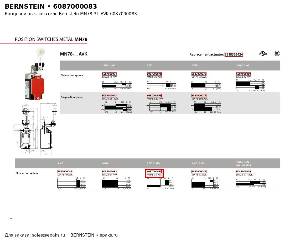 Bernstein 6087000083
