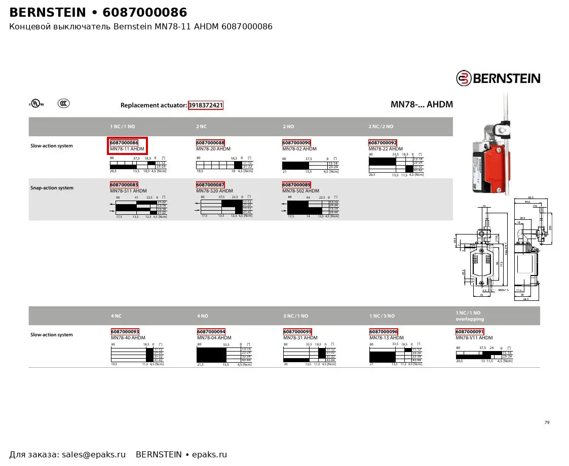 Bernstein 6087000086