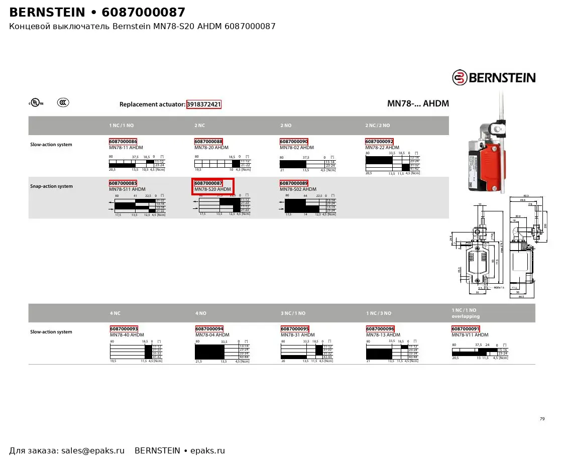 Bernstein 6087000087