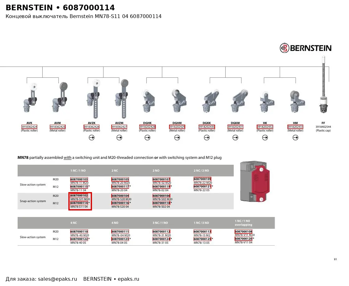 Bernstein 6087000114