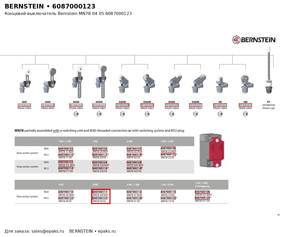 Bernstein 6087000123