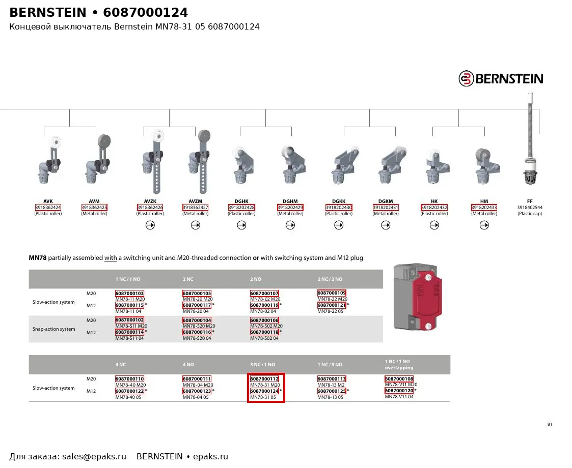 Bernstein 6087000124