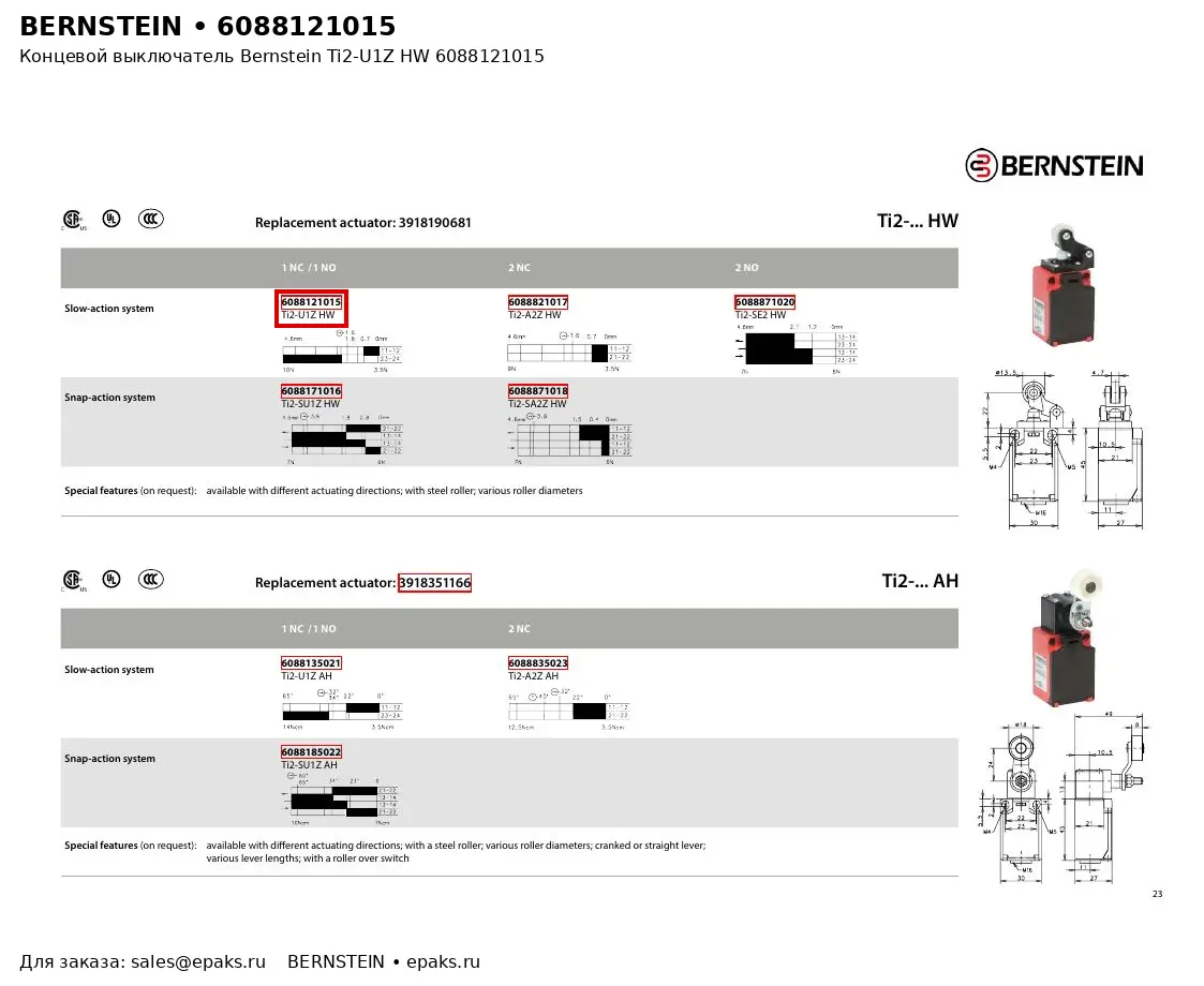 Bernstein 6088121015