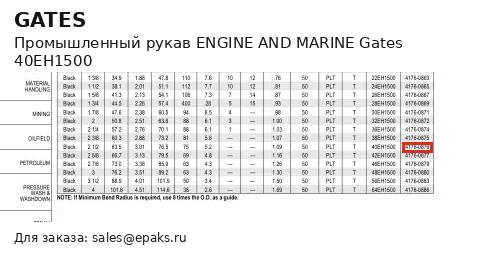 Gates 40EH1500