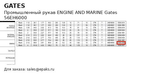 Gates 56EH6000