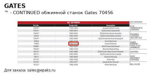 Gates 70456