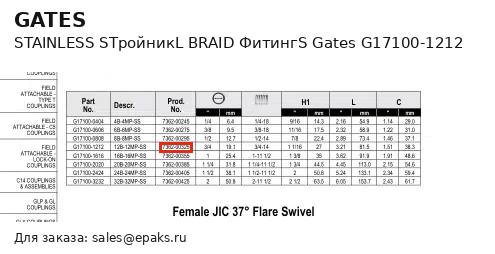 Gates G17100-1212