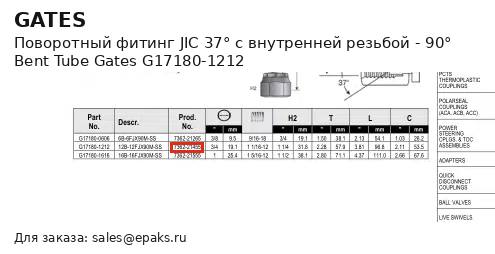 Gates G17180-1212