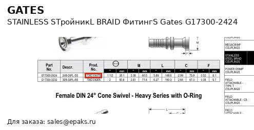 Gates G17300-2424
