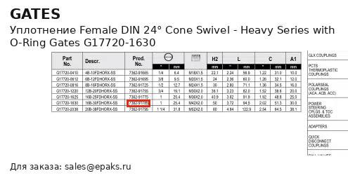 Gates G17720-1630