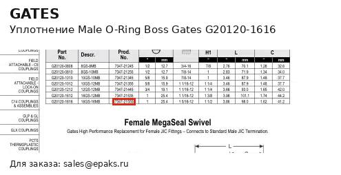 Gates G20120-1616