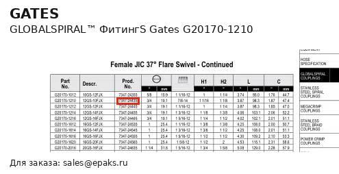 Gates G20170-1210