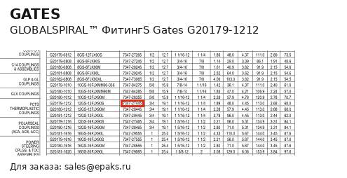 Gates G20179-1212