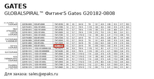 Gates G20182-0808