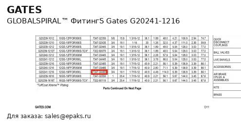 Gates G20241-1216