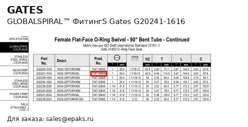 Gates G20241-1616