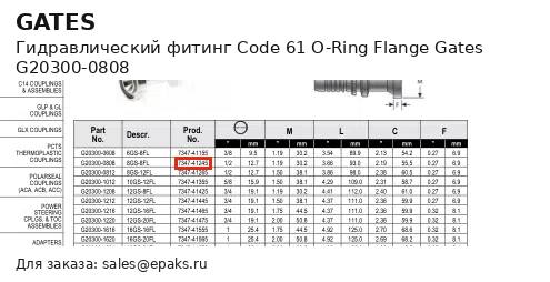 Gates G20300-0808