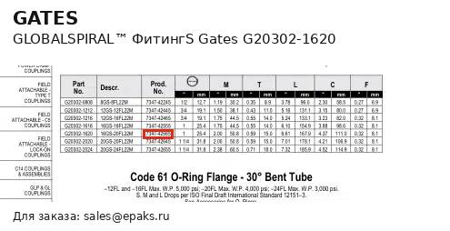 Gates G20302-1620