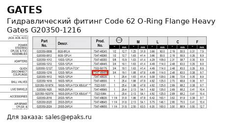 Gates G20350-1216