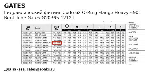 Gates G20365-1212T
