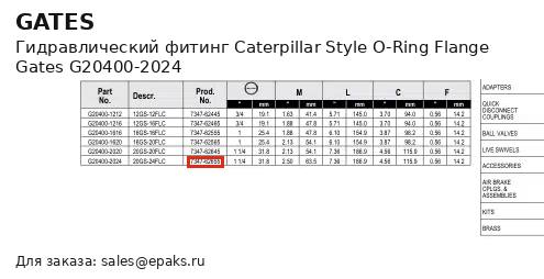 Gates G20400-2024