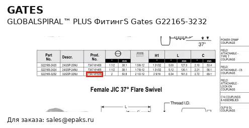 Gates G22165-3232