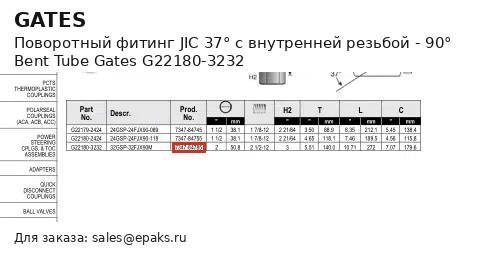 Gates G22180-3232