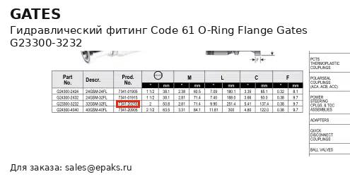 Gates G23300-3232