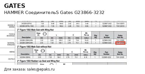 Gates G23866-3232