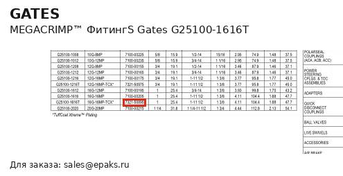 Gates G25100-1616T