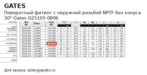 Gates G25105-0806