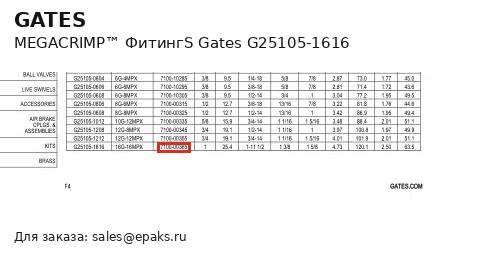 Gates G25105-1616