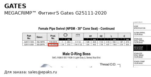 Gates G25111-2020