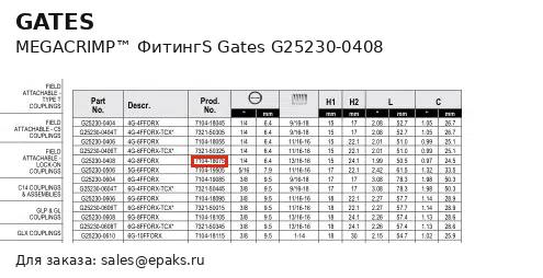 Gates G25230-0408