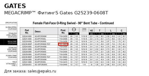 Gates G25239-0608T