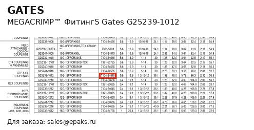 Gates G25239-1012