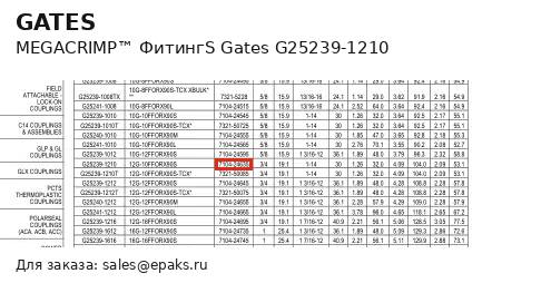 Gates G25239-1210