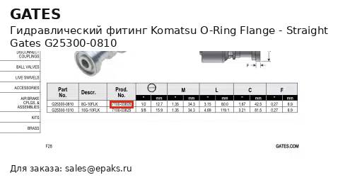 Gates G25300-0810