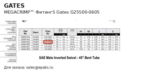 Gates G25500-0605