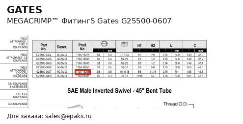 Gates G25500-0607