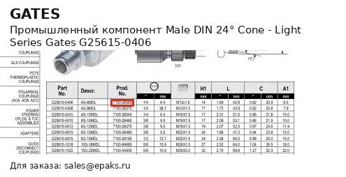 Gates G25615-0406
